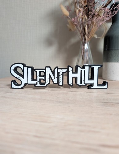 Targa logo silent hill - silent, 3d